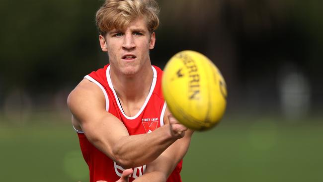 Dylan Stephens will play his first game for the Swans on Sunday. Picture: Phil Hillyard