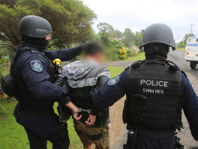 Detectives have seized nearly $10.5 million worth of cannabis and charged four men as part of an investigation into the cultivation and supply of cannabis across NSW. Acting on information, detectives from the State Crime Command’s Drug and Firearms Squad, under Strike Force Hyperion, commenced an investigation into cannabis cultivation in Sydney’s south west. Their inquiries uncovered a semi-rural 10-acre property in Austral being used for the commercial cultivation and supply of cannabis. Picture: NSW Police