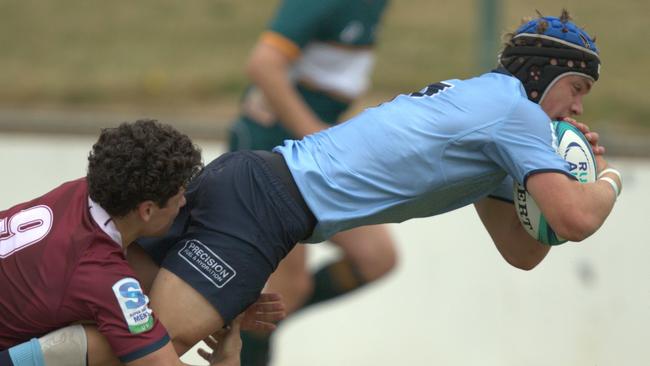 Players competing in the Waratahs v Reds grand final. Picture: Supplied/Rugby Australia