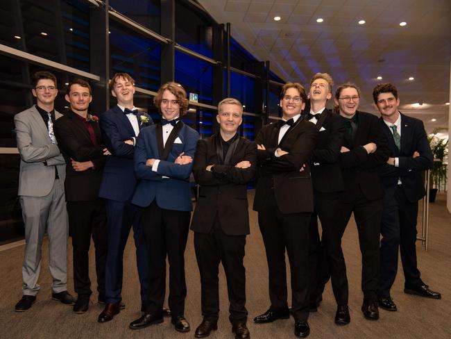 Half the boys at the Year 12 School formals of NT Christian College at Darwin Convention Centre, Darwin. Picture: Pema Tamang Pakhrin.