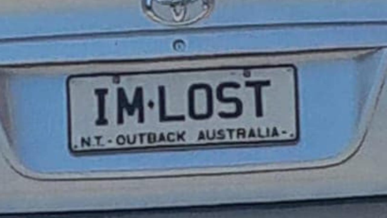 NT funny number plate, IM LOST. Picture: Facebook / Nusky Ahamed