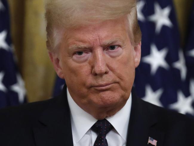 President Donald Trump speaks about the PREVENTS "President's Roadmap to Empower Veterans and End a National Tragedy of Suicide," task force, in the East Room of the White House, Wednesday, June 17, 2020, in Washington. (AP Photo/Alex Brandon)