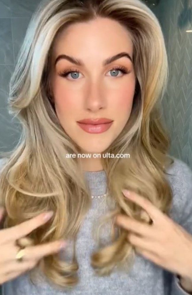 Ashley Paige, an American woman, claimed the duvet cover hack was going to “change your life”. Picture: TikTok/@ashley.paiige