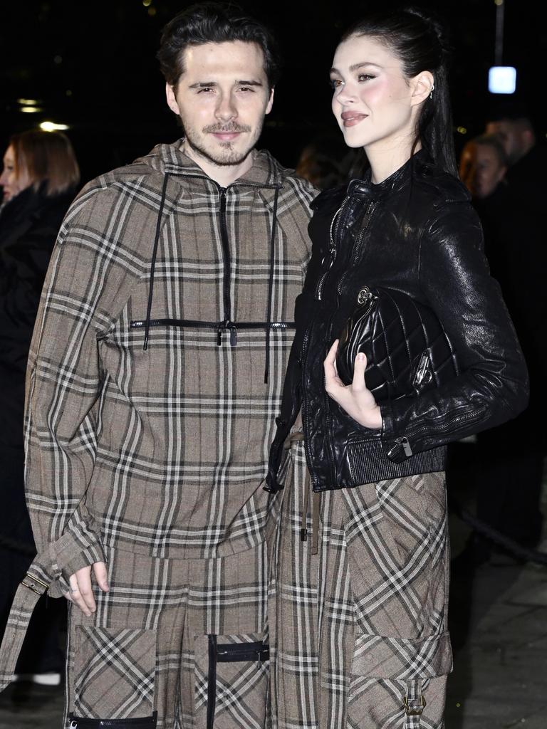 Brooklyn and his wife, Nicola Peltz. Picture: Gareth Cattermole/Getty Images