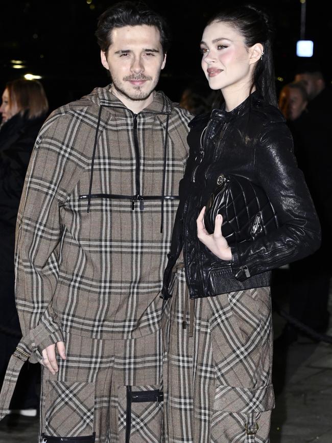 Brooklyn and his wife, Nicola Peltz. Picture: Gareth Cattermole/Getty Images