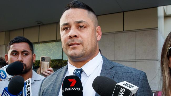 Former NRL star Jarryd Hayne has been found guilty of sexual assault. Picture: NCA NewsWire / David Swift.