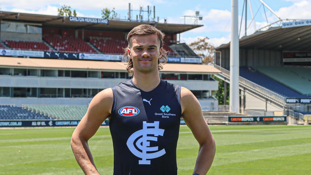 The Blues gave up a future pick to snare Lachie Cowan. Picture: Rose Zarucky