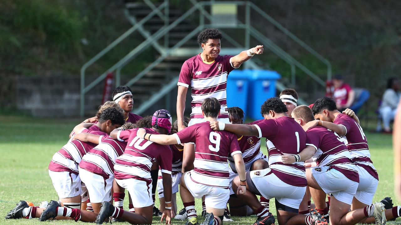 St Peters Lutheran College war cry. Picture: Tertius Pickard