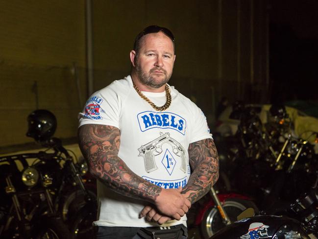 Murdered Rebels bikie boss Nick Martin.