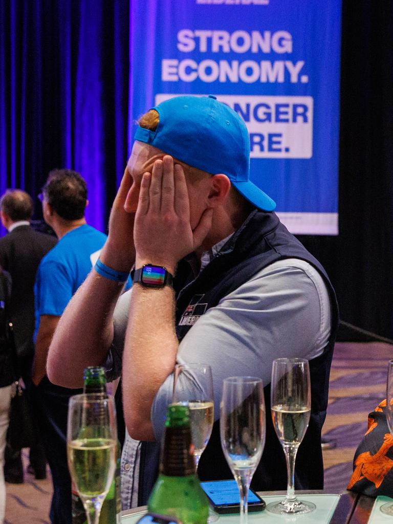 The post-election function wasn’t much fun for Liberals. Picture: Jason Edwards