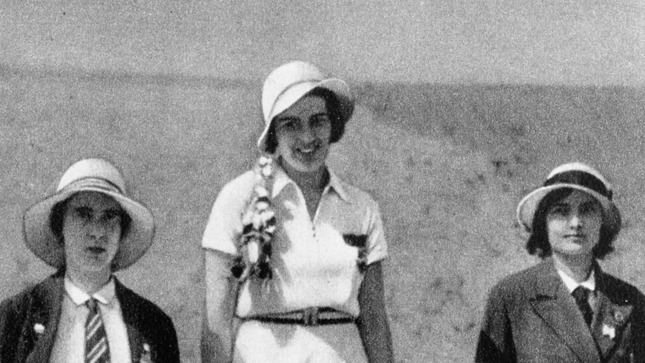 Judy Guinness (left) from Great Britain collects the silver medal, while Ellen Preis (centre) from Austria takes gold and Erna Bogen Bogati (right) from Hungary takes bronze in fencing at the Los Angeles Olympic Games in 1932. Picture: International Olympic Committee