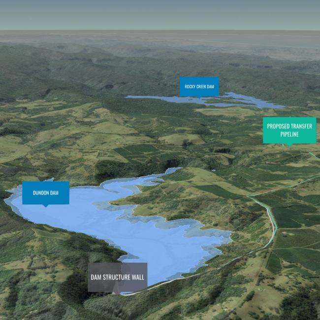 A 3D version of the 50GL Dunoon Dam.