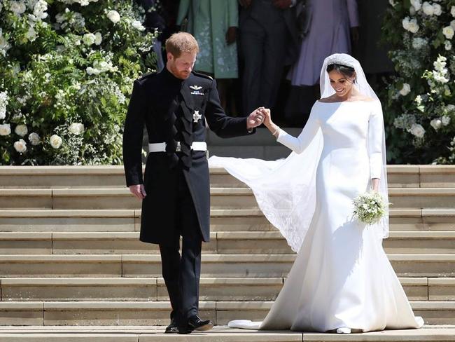 James Corden said Harry and Meghan’s wedding was “Britain at its finest”. Picture: Givenchy/MEGA