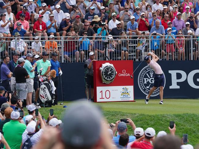 Justin Thomas, preparing for this week’s PGA Championship, is mourning Lyle. Picture: AFP