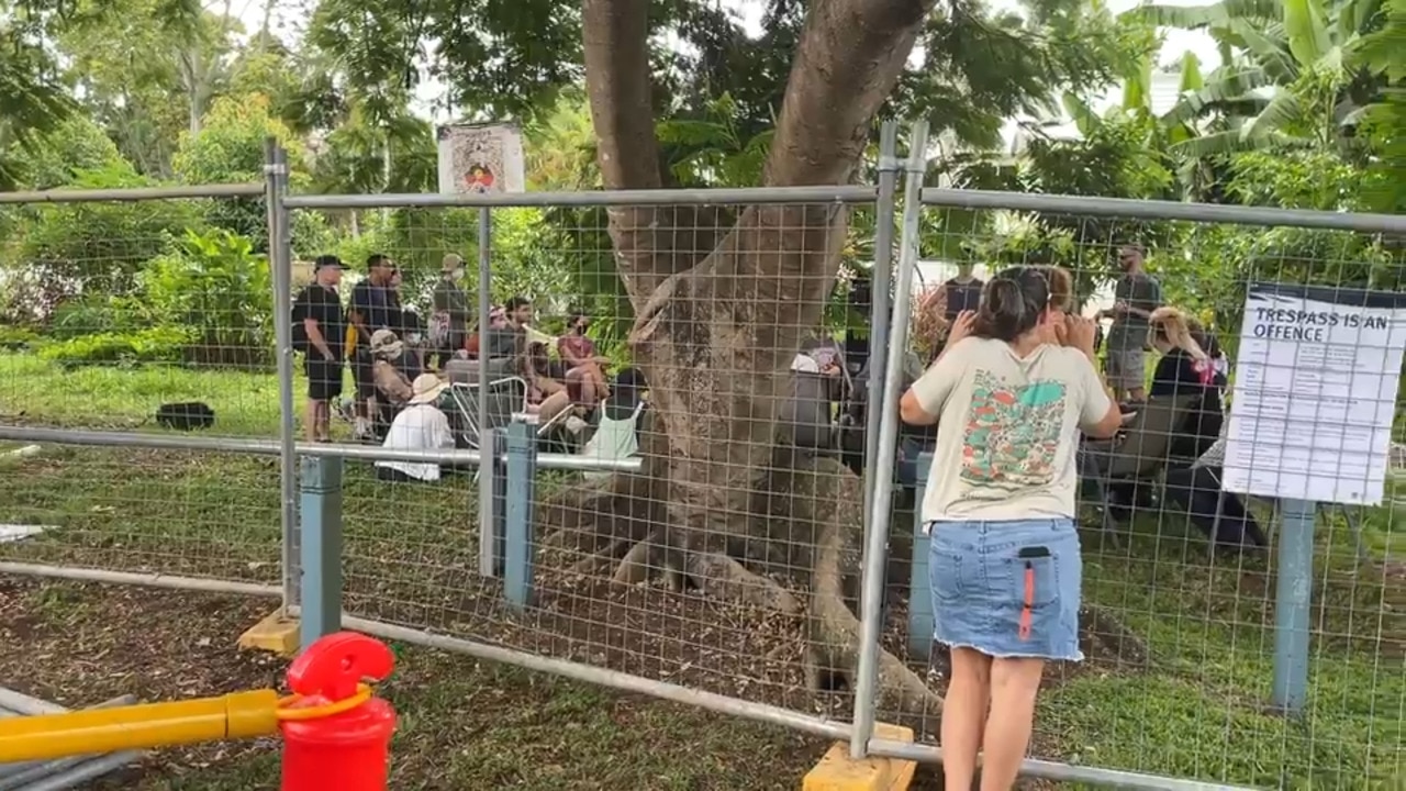 West End community garden protest