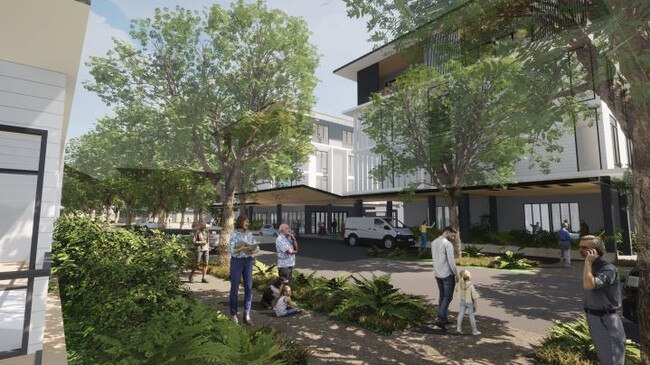 Artist impression of the new retirement village comprising of seven three to four-storey unit blocks. Picture: supplied