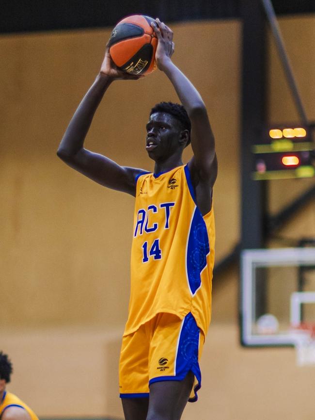 Ajak Nyuon in action for the ACT.