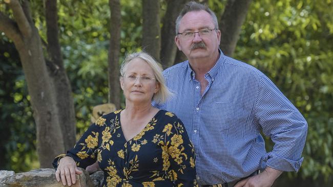 Annabel Digance and her husband Greg. Photo: Roy Van der Vegt