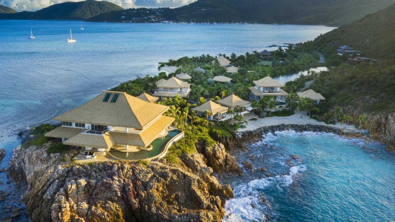 The island has three villas, with 11 bedrooms across them. Picture: Virgin Limited Edition