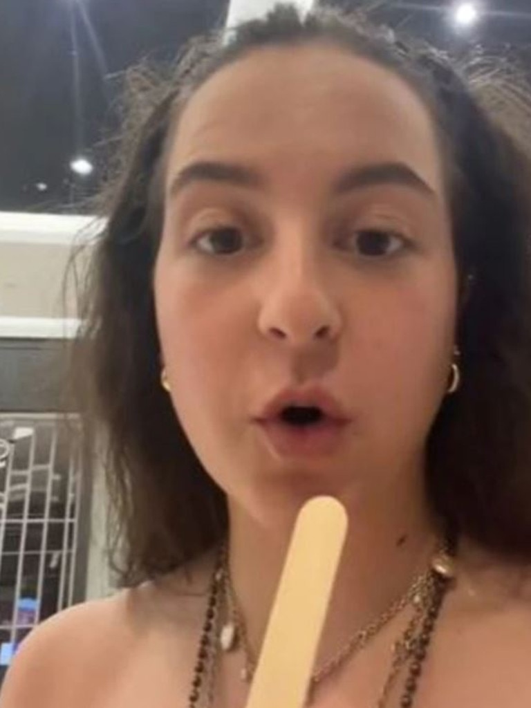 A US tourist previously shared her frustration after ordering a McFlurry in Australia. Picture: TikTok