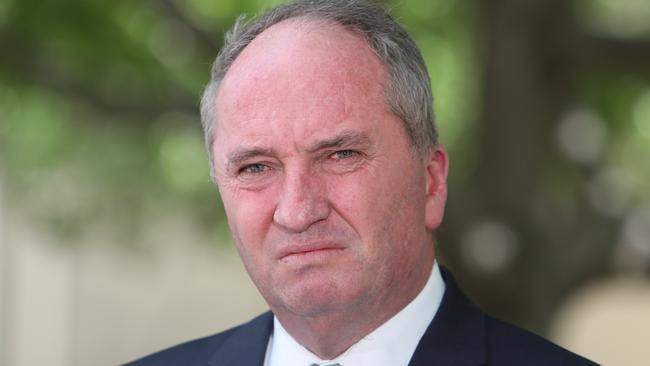 Barnaby Joyce has refused to rule out running against Michael McCormack. Picture: Kym Smith