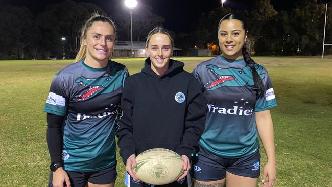 (Left to right) Eugenia Dennison, Angie Tucker and Natasha Penitani of the Como Jannali Crocs. Picture: Supplied