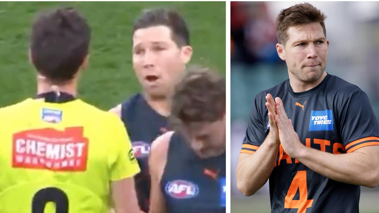 Toby Greene faces the Tribunal over bumping an umpire.