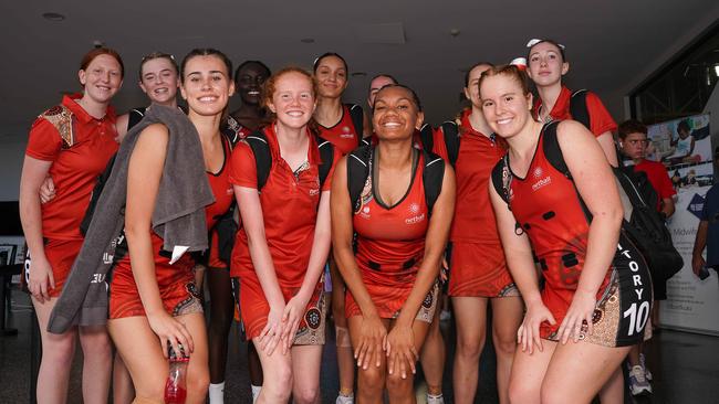 The NT team at the 2023 National Netball Championships. Picture: Pema Tamang Pakhrin