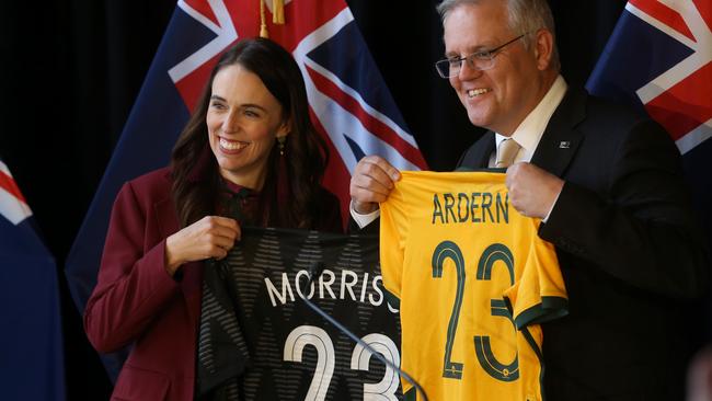 Jacinda Ardern and Scott Morrison never got on, perhaps because they were both brand-obsessed. Picture: NCA Newswire / Picture Calum Robertson.