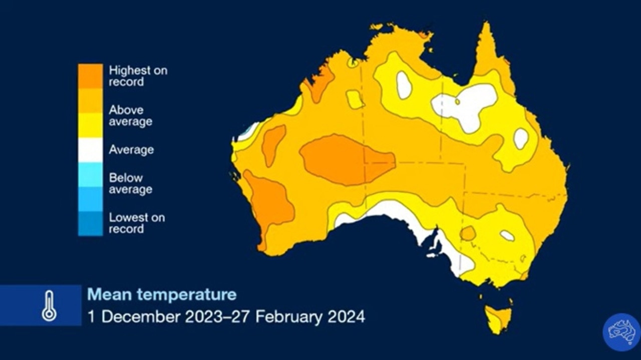 Australia weather BOM long range forecast predicts hot dry autumn