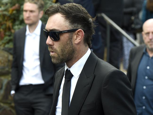 Australian cricketer Glenn Maxwell also attended. Picture: Andrew Henshaw