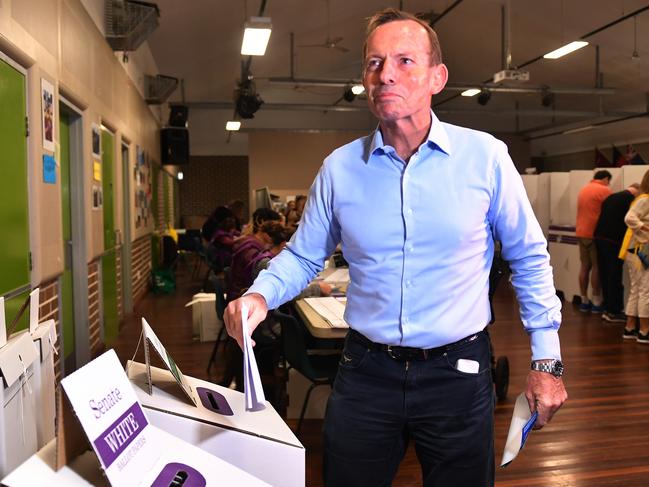 Mr Abbott described the campaign as “pretty ugly”. Picture: Dean Lewins