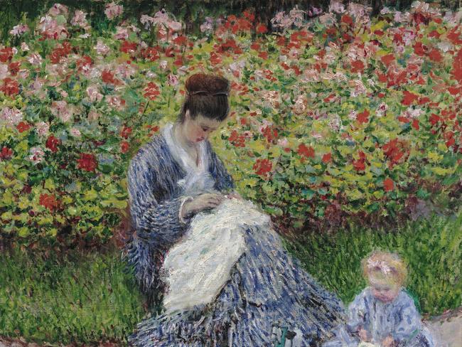 Claude MonetFrench 1840–1926Camille Monet and a child in the artist's garden in Argenteuil 1875oil on canvas55.3 x 64.7 cmMuseum of Fine Arts, BostonAnonymous gift in memory of Mr. and Mrs. Edwin S. WebsterPhotography © Museum of Fine Arts, Boston. All Rights Reservedcredit: Saravuth NeouFrench Impressionism from the Museum of Fine Arts, Boston being shown at the National Gallery of Victoria, NGV, Melbourne.escape27 june 2021kendall hill