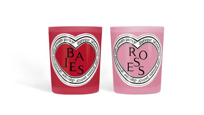 Diptyque limited-edition Valentines Baies & Roses duo $224, from Mecca