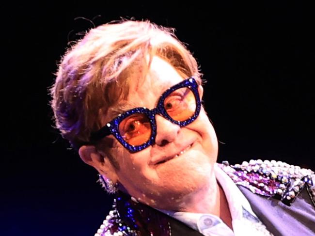 LIVERPOOL, ENGLAND - MARCH 23: Elton John performs during the first UK stop on his "Farewell Yellow Brick Road" Tour at M&S Bank Arena on March 23, 2023 in Liverpool, England. (Photo by Cameron Smith/Getty Images)