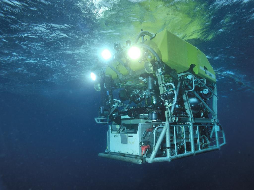 The French deep-sea diving robot Victor 6000 is in a race against time. Picture: Olivier Dugornay/Ifremer/Abaca Press/AAP