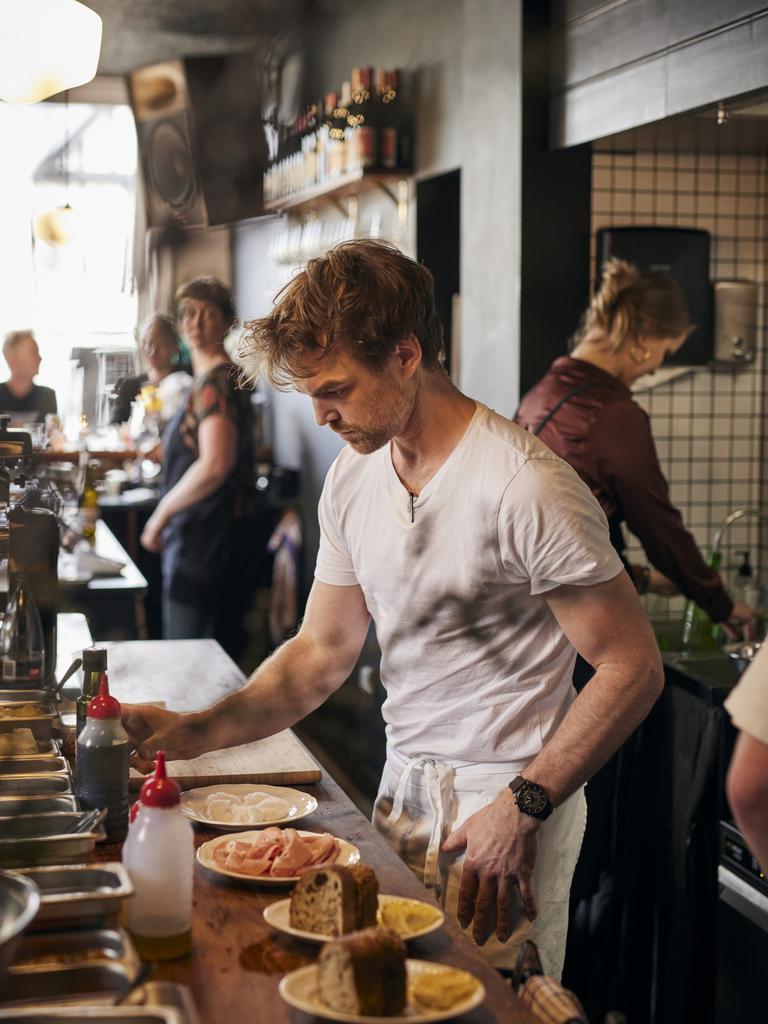 Ogee chef Matt Breen plates a dish. Picture: Supplied.