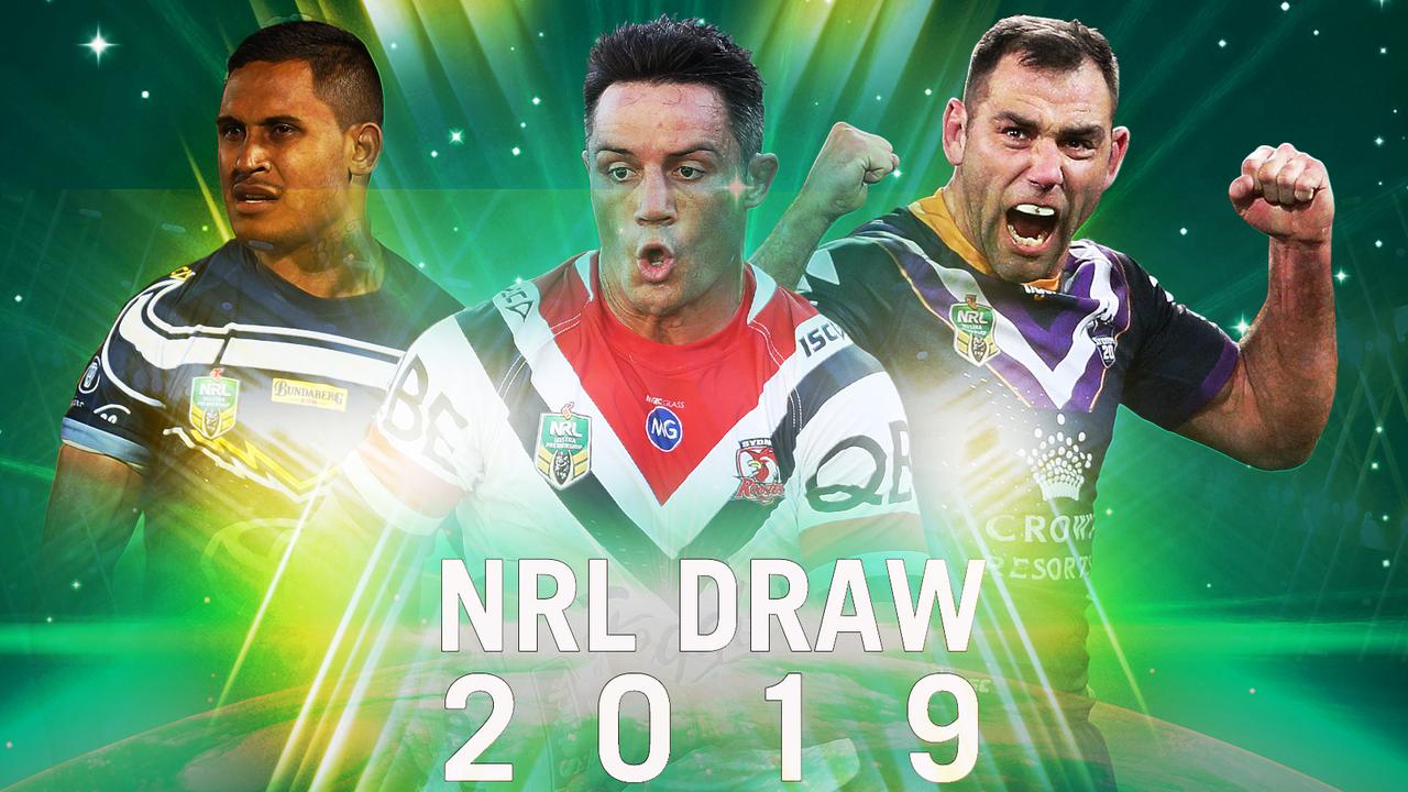 The full NRL draw for the 2019 season.