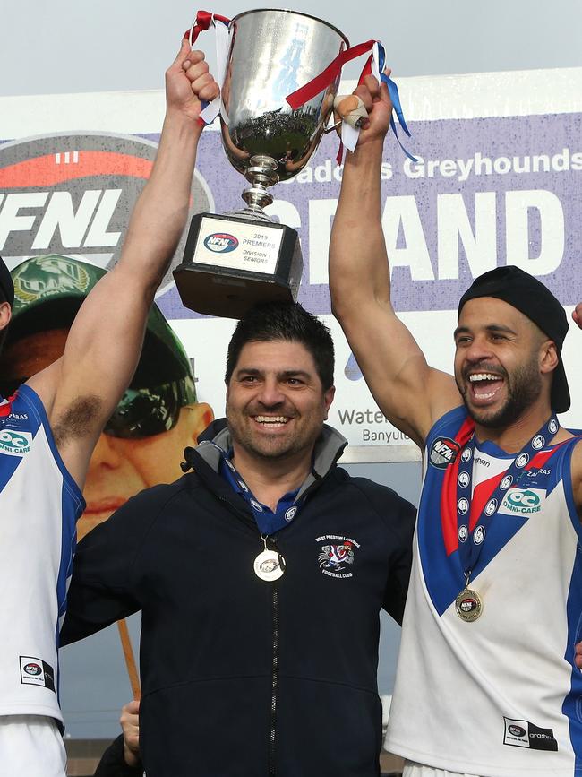 West Preston-Lakeside premiership coach Rob Maiorana. Picture: Hamish Blair