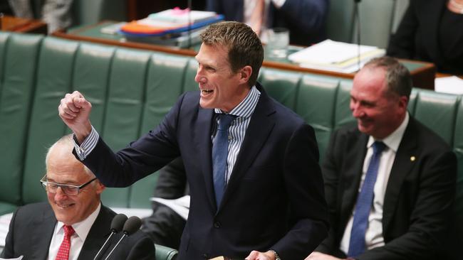 Social Services Minister Christian Porter said welfare spending made up almost a third of the federal budget. Picture: Kym Smith