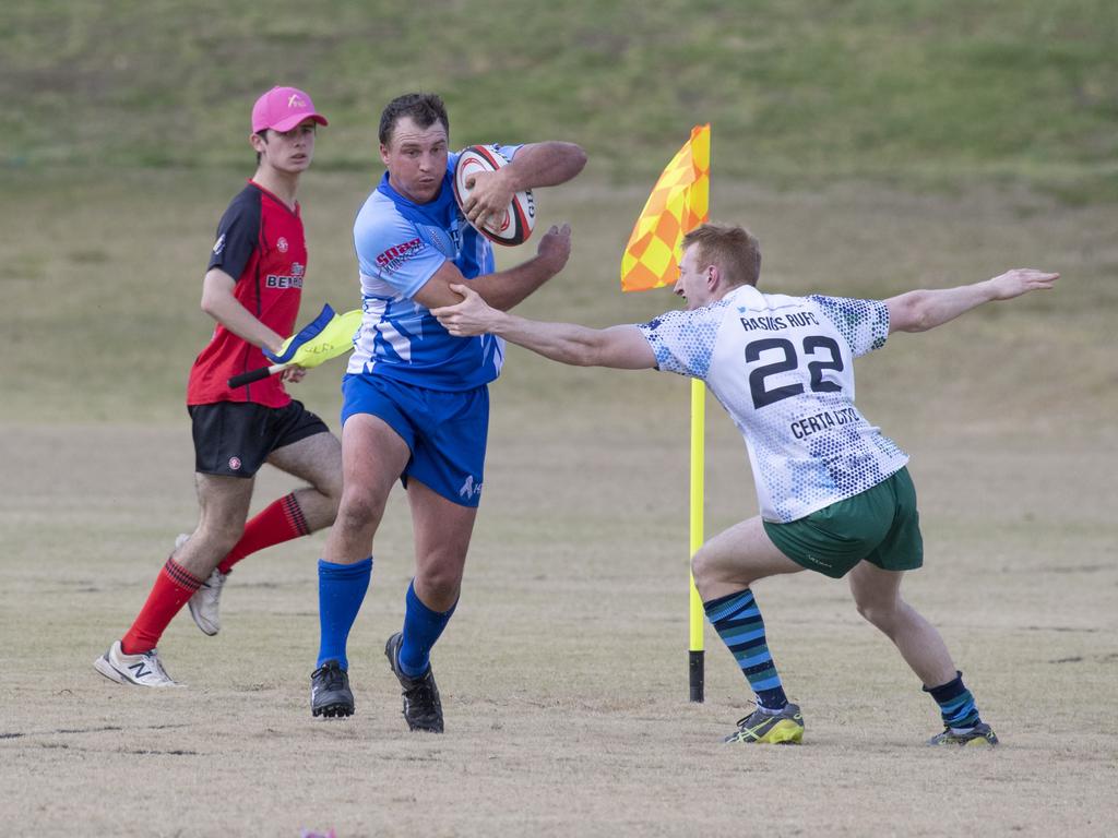 Brett Forte Super 10s Memorial Rugby Challenge. QPS vs The Army. Saturday, August 14, 2021. Picture: Nev Madsen.