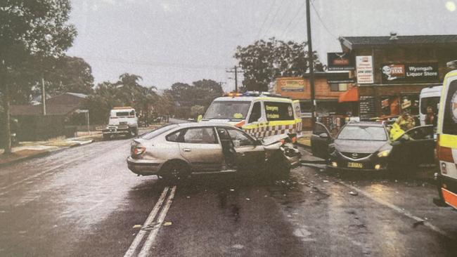 The elderly female passenger of the other car suffered spine and rib fractures. Picture: supplied