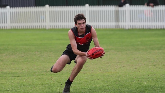 Rostrevor's Ned McCarthy in action. Picture: Rostrevor College