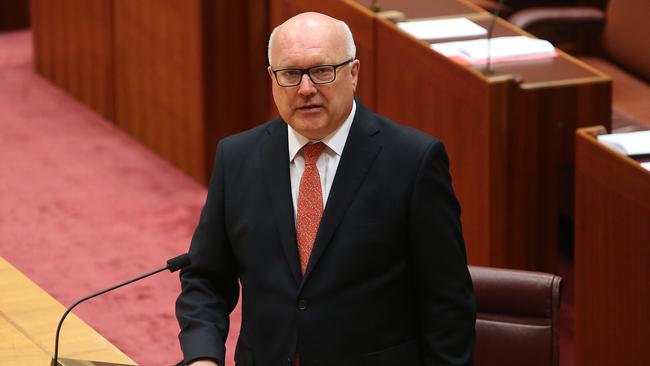 Attorney-General Senator George Brandis is expected to become the UK High Commissioner. Picture: Kym Smith