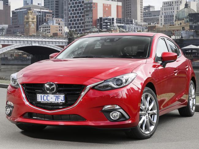 Take that ... Mazda3 regained the lead over Toyota Corolla. Photo: Supplied.