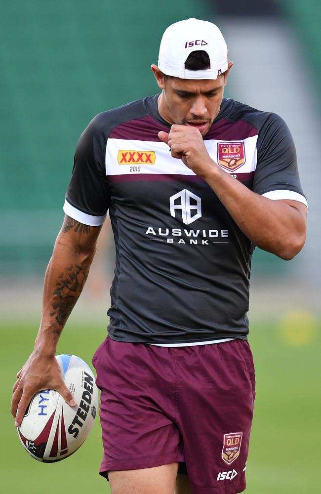 Dane Gagai got through training despite battling illness. Picture: AAP Image/Darren England