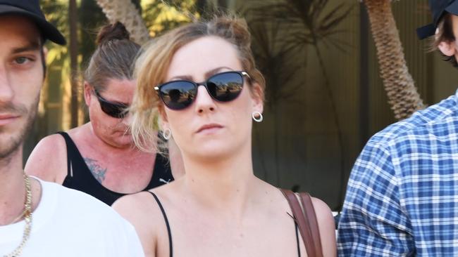 Storm Jazmin Dippel arrives at Darwin Local Court for charged with unlawfully causing serious harm.