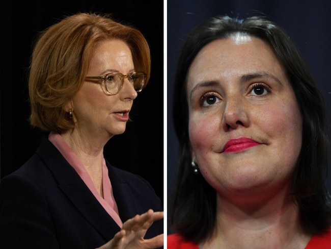 Julia Gillard vs Kelly O'Dwyer canva