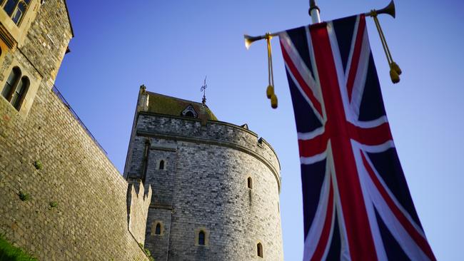 A general view of Windsor Castle as it prepares for the wedding of Prince Harry and his fiance, US actor Meghan Markle.