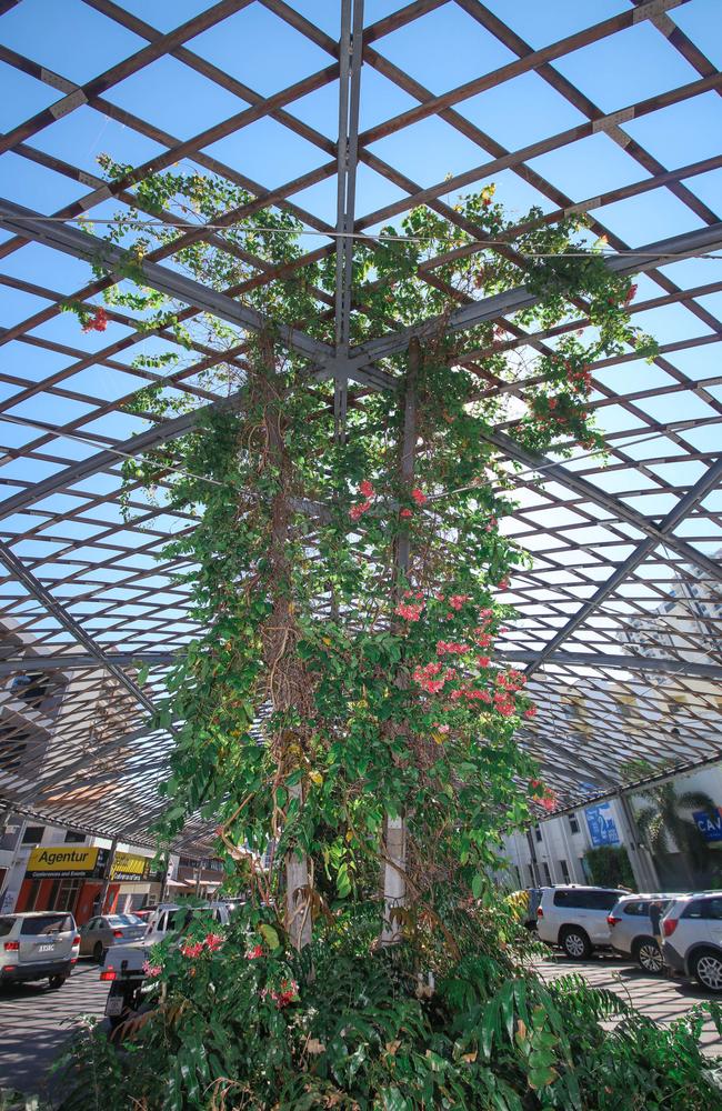 The Cavenagh St Shade Structure as of June 17 2021 Picture: Glenn Campbell